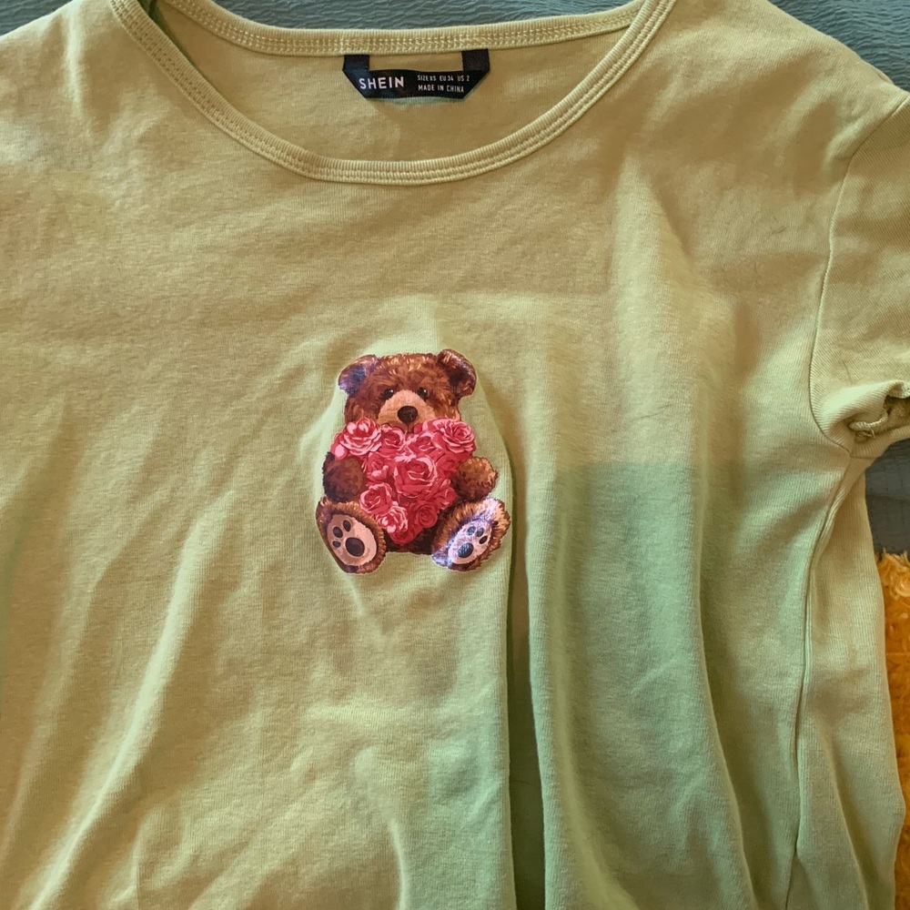 teddy bear crop top